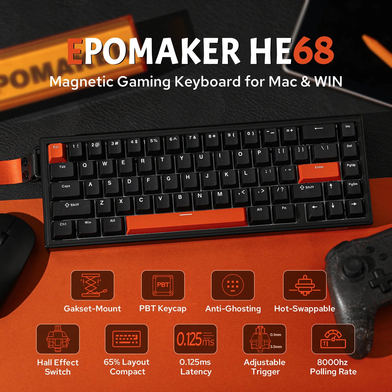 EPOMAKER HE68 8K